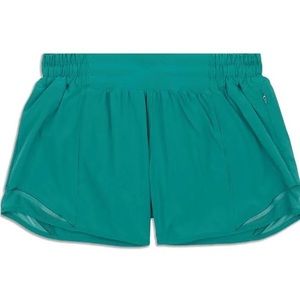 Lulu lemon Hotty Hot Low-Rise Lined Short size 14 green